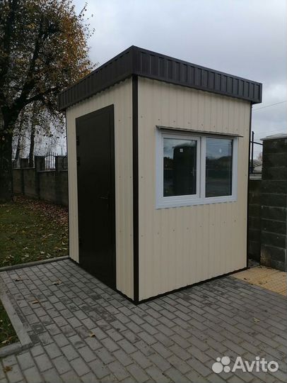 Бытовка из сэндвич панелей для пункта охраны с ндс