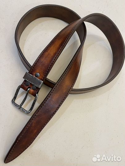 Ремень мужской натуральная кожа ручная работа