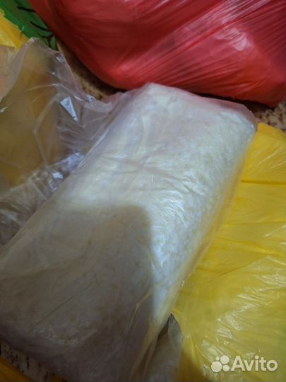 Домашний творог, масло и яйца