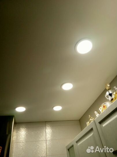 Светодиодный светильник встраиваемый круглый 9Вт