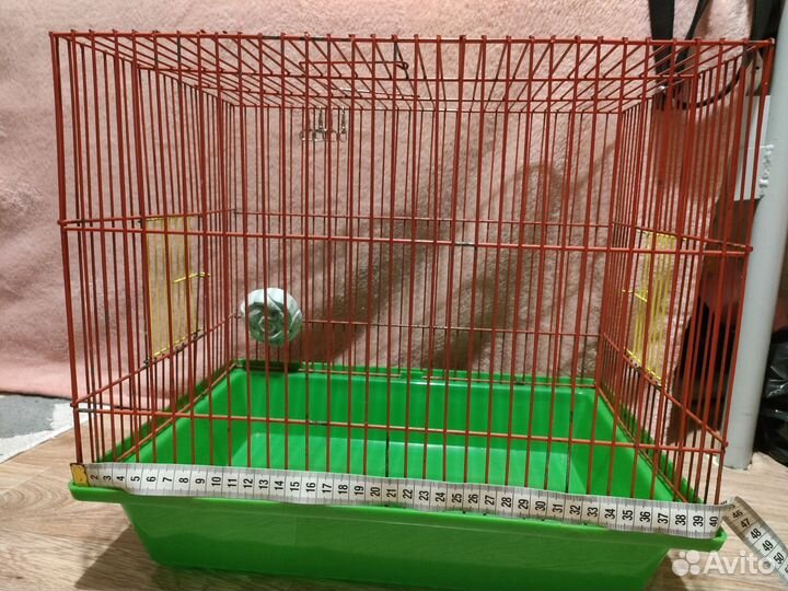 Клетка 25х40х28 б/у (поилка и 2 упаковки опилок)