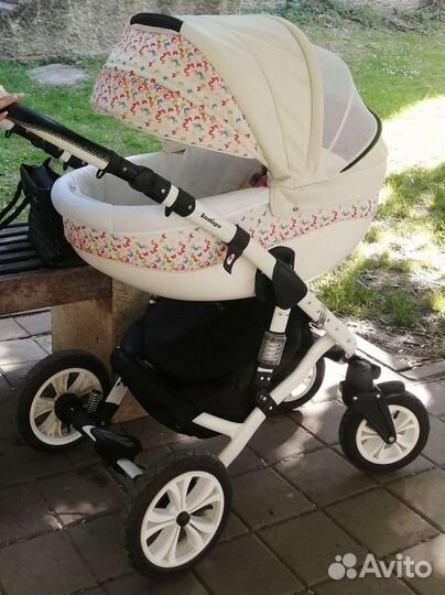 Коляска 2 в 1 эко кожа