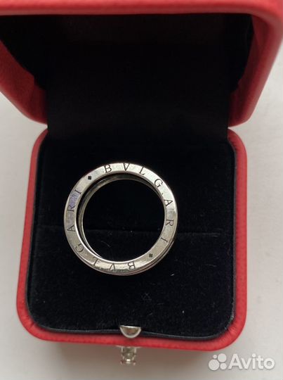 Серебряное кольцо “bvlgari”