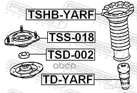 Tshb-yarf Пыльник амортизатора toyota yaris/ECH