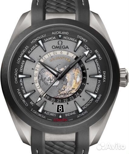 Часы Omega Seamaster Aqua terra GMT Worldtimer