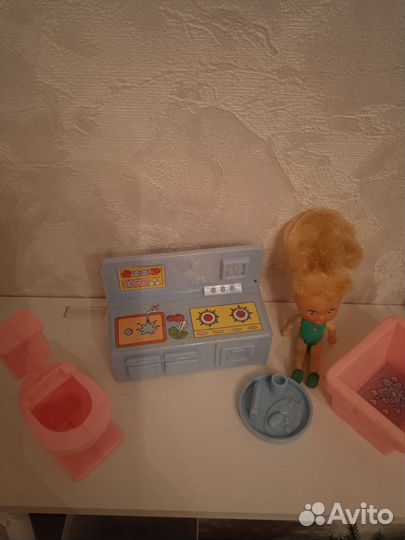 Винтажный набор с мини куколкой из 90х