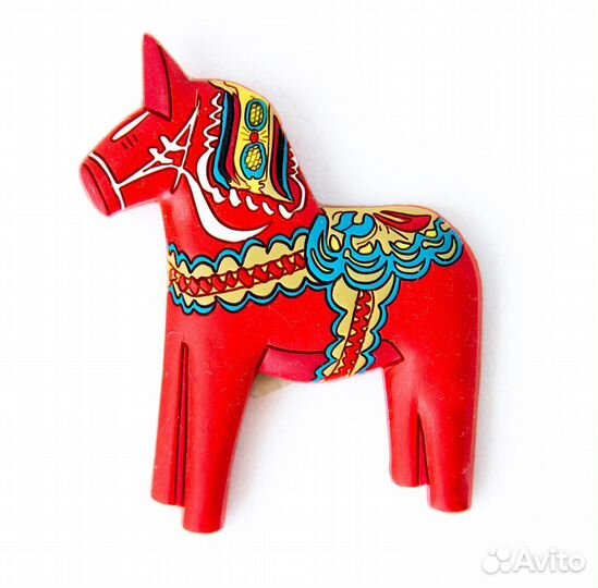 Шведская лошадка Дала магнит Стокгольм