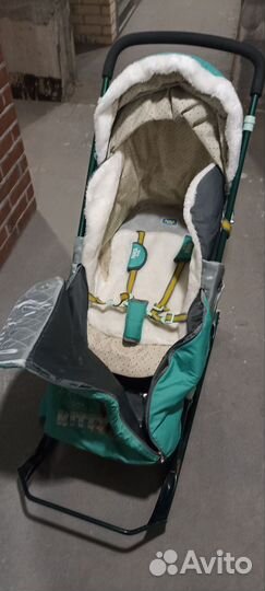 Санки коляска nika