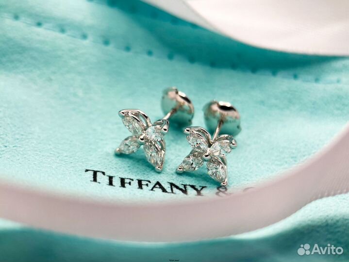 Пусеты Tiffany (18 ct)