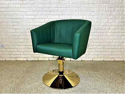 Парикмахерское кресло Vegas зеленое DL-2749