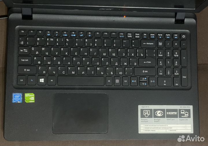Ноутбук Acer Aspire ES1-532G / 8Гб RAM / 120 SSD
