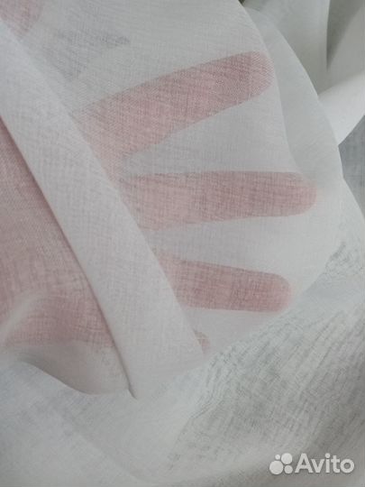 Тюль под Лён готовые шторы 5м