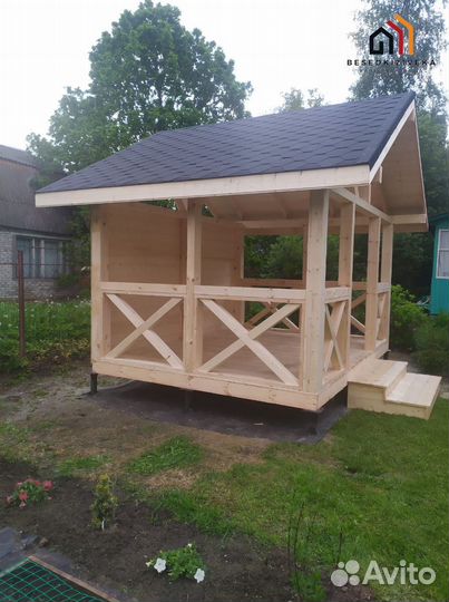 Беседка открытая 3х5