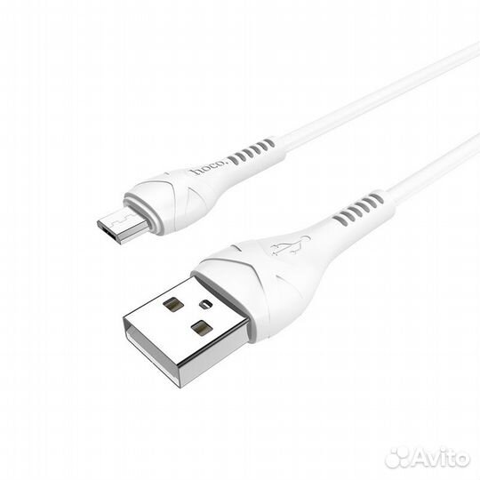 Кабель Hoco X37 microUSB, 1 м белый