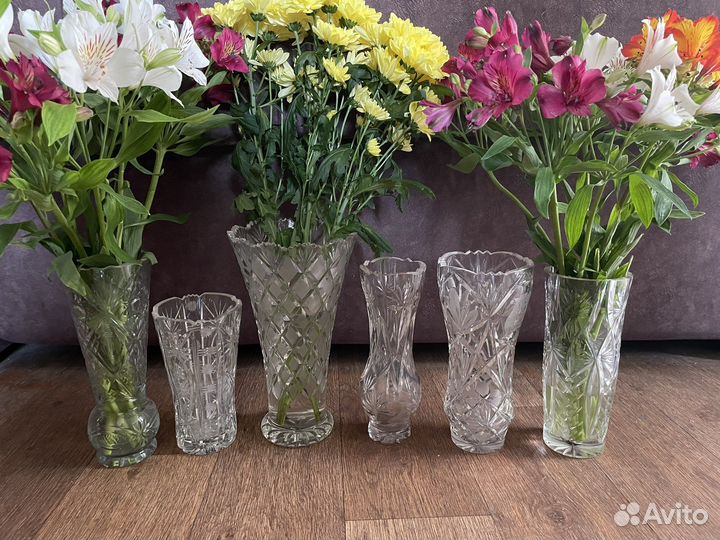 Вазы хрустальные (раритет)