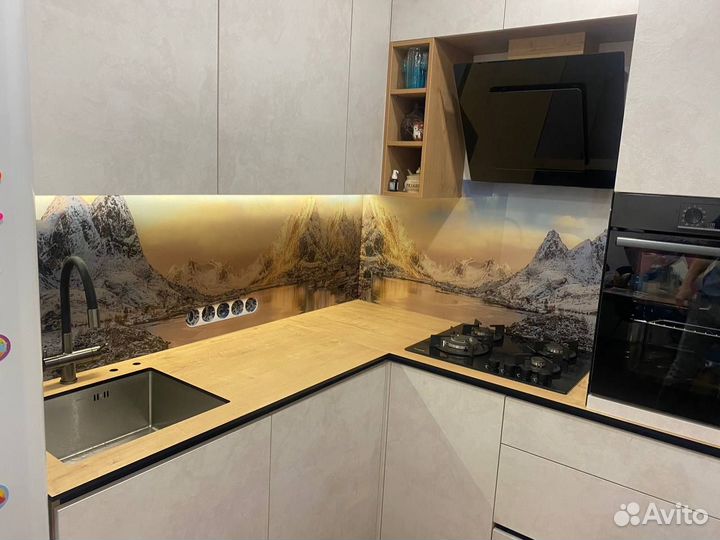 Кухонный фартук. Производство. Большой выбор