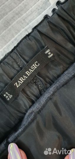 Юбка Zara кожаная