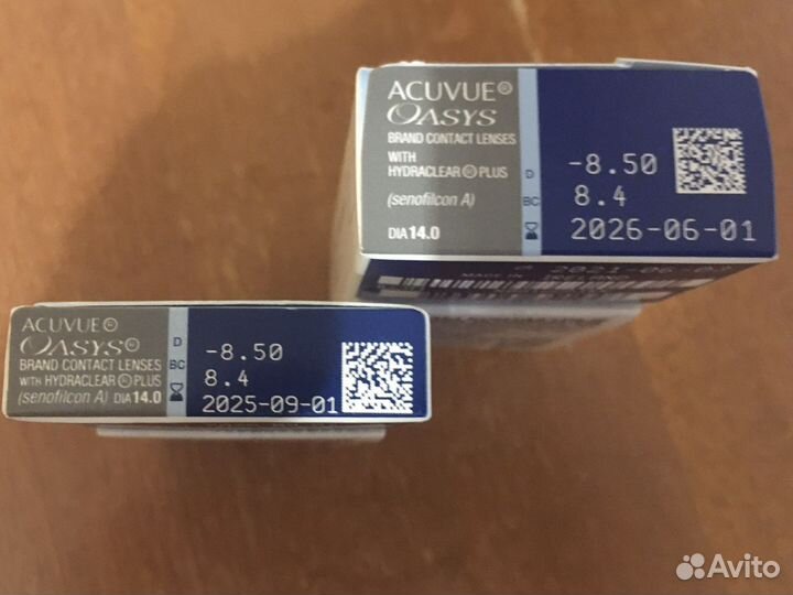 Линзы acuvue oasys двухнедельные -8.5