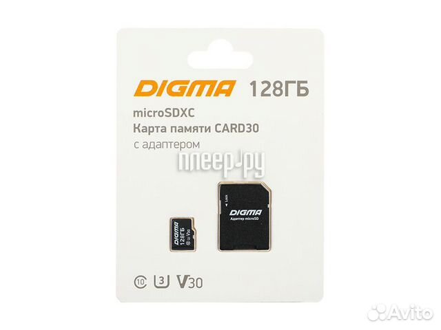 128Gb - Digma microsdxc Class 10 Card30 dgfca1