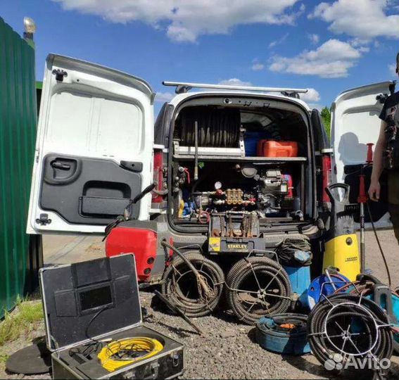 Прочистка засора Прочистка труб канализации