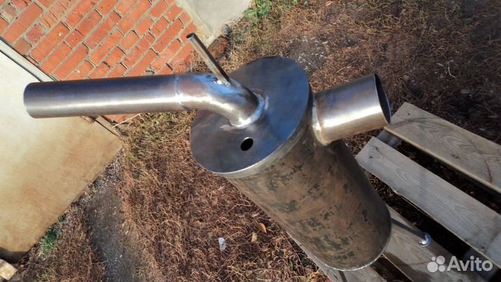 Печь на отработке с наддувом