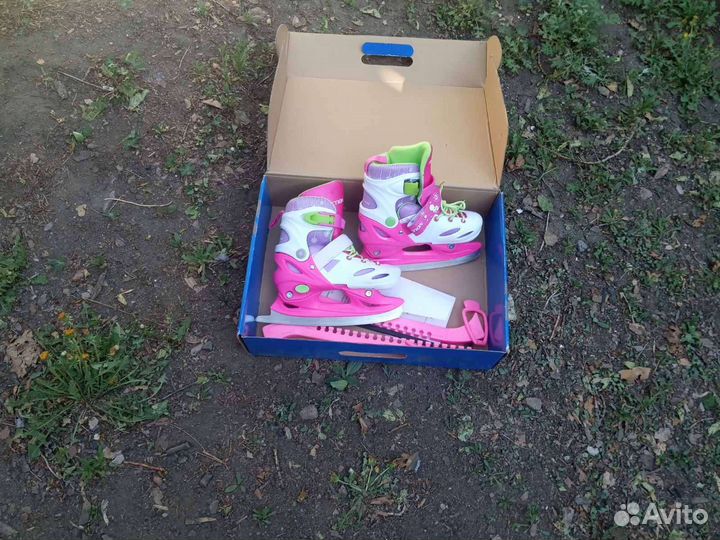 Самокаты, снегокаты, лыжи, коньки, ролики, санки