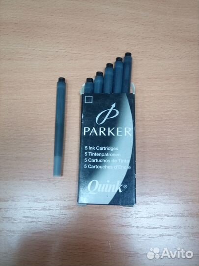 Картриджи Parker Quink с черными чернилами 5 штук