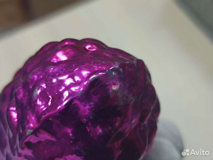 Советская Ёлочная Игрушка Большая Стеклянная Шишка