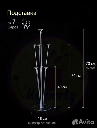 Аренда подставок для воздушных шаров