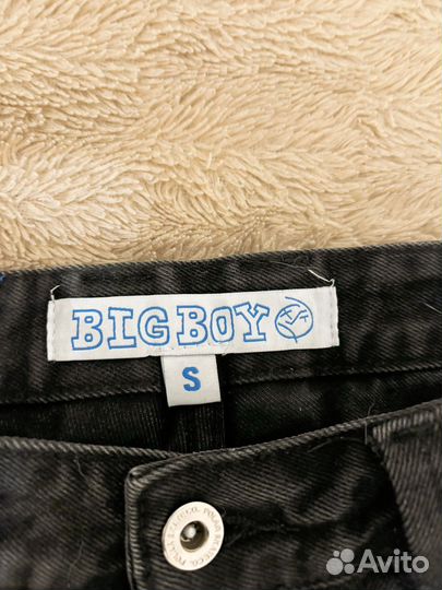 Джинсы polar Big boy черные с ремнем vans