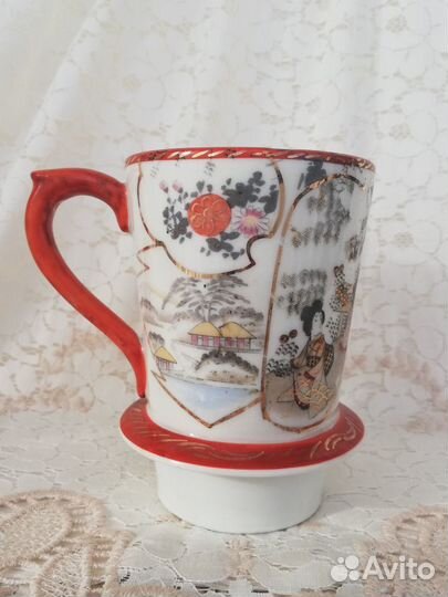 Фарфоровая кружка заварник Гейши 20е годы
