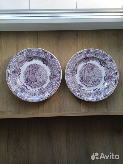 Старинные тарелки Кузнецов