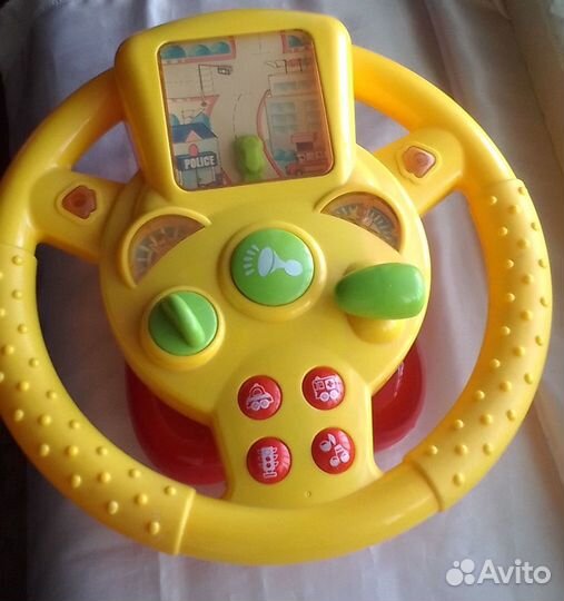 Игрушка Руль музыкальный новая с батарейками