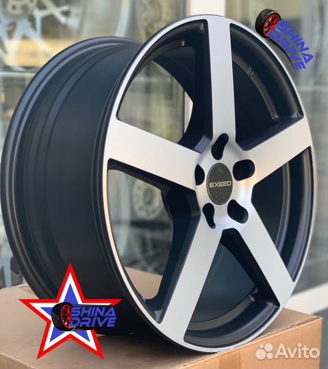 Диски CheryExxed R18 5x108 Black Groove Matt