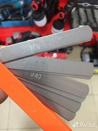 Набор щупов 13 листов (0.05-1,0 мм. ) 100мм. МАЯКА