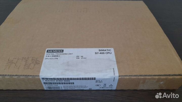 Модуль Siemens CPU 412-2 PN 6ES7 412-2ек07-0ав0
