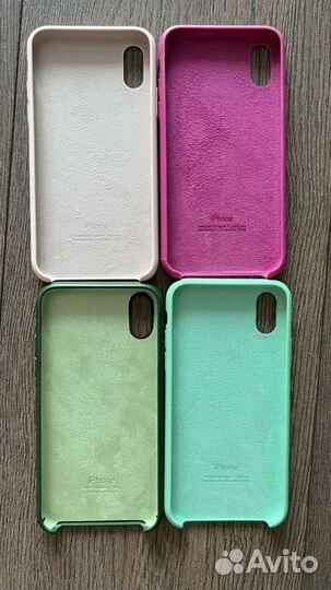 Чехлы для iPhone X и XS (4шт)