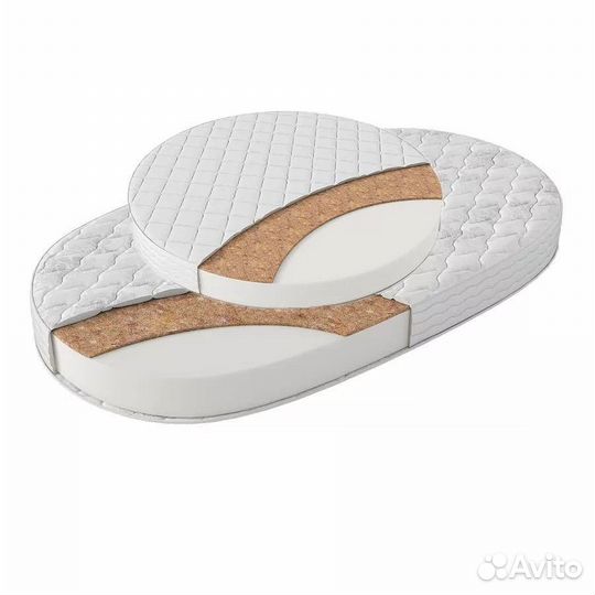 Матрас круглый и овальный для детской кроватки
