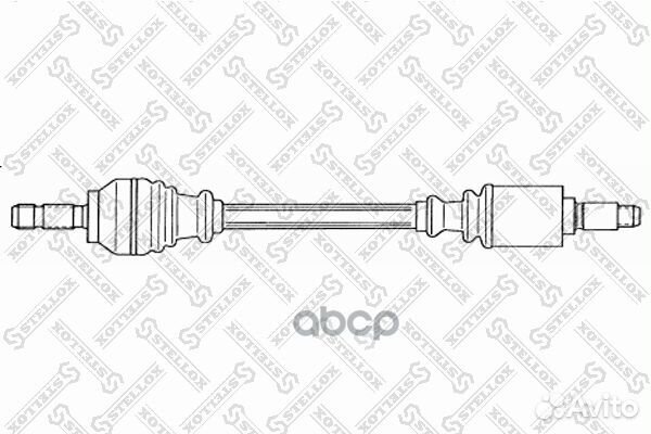 158 1771-SX привод передний левый 588 mm, 2414