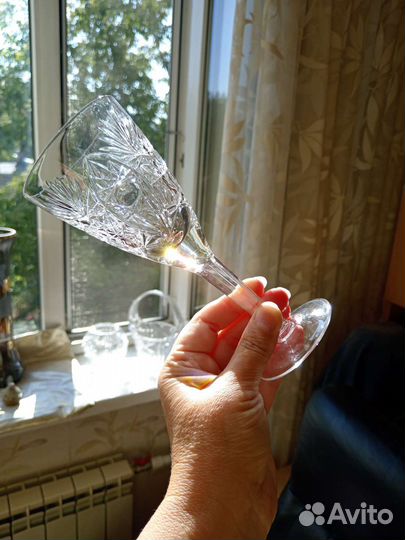 Хрустальные фужеры, хрустальные стаканы