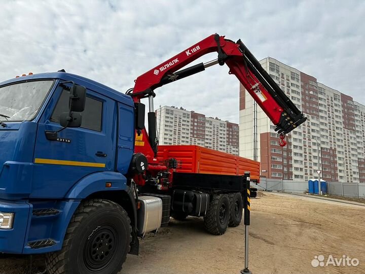 Аренда и услуги манипулятора-вездехода, стрела 12.4 м, борт 12.2 т, 6.1 м