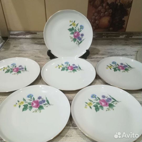 Сервиз чайный, ГДР,Colditz,тарелки,винтаж