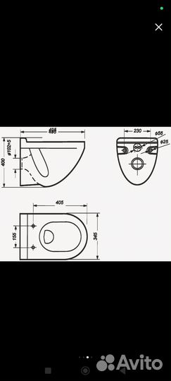 Унитаз Sanita Luxe Attica с сиденьем Микролифт