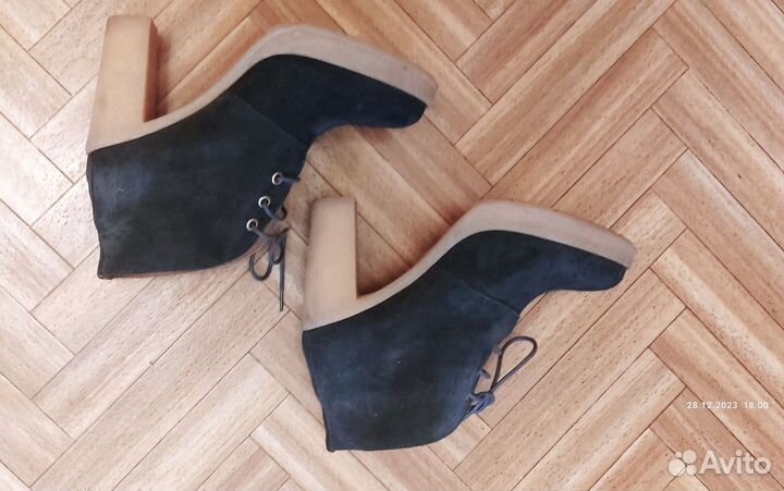 Ботильоны натуральная замша 39