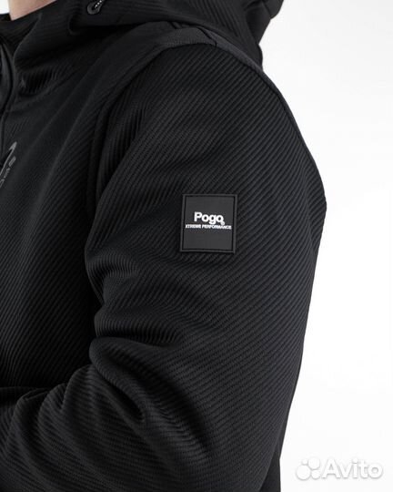 Толстовка мужская Pogo (77101) (4XL, Черный)