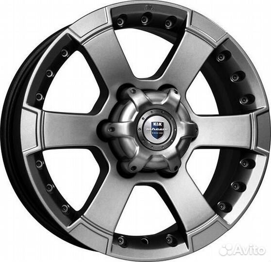 K&K KC593 7x16 6x139.7 ET 22 Dia 107.1 (дарк плати