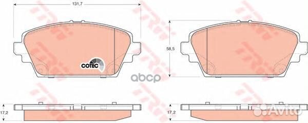 К-т дисков. тормоз. колодок GDB3227 TRW