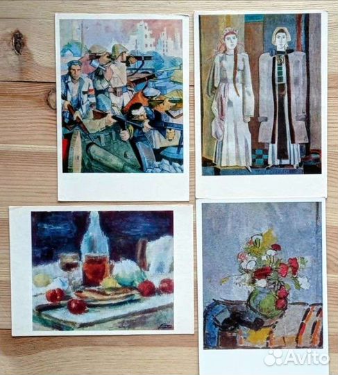 Румынская живопись на Советских открытках 15шт