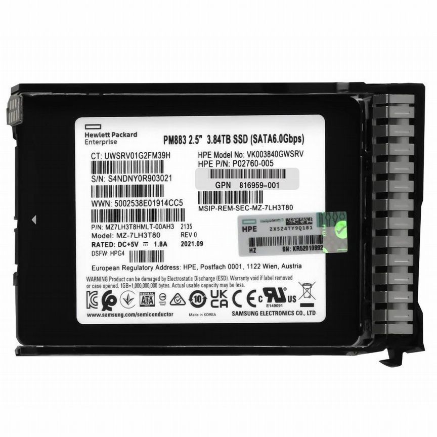 [868834-017] Жесткий Диск Hp 868834-0173.84tb SATA3 2,5" Ssd