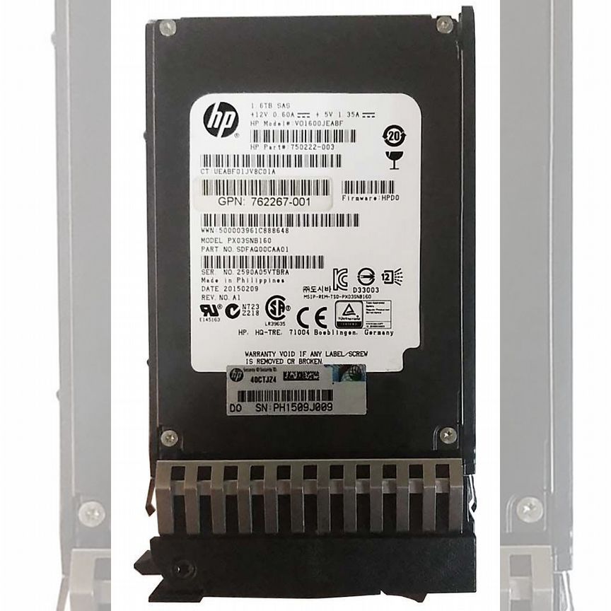 [780435-001] Жесткий Диск Hp 1,6tb Sas 2,5" Ssd 780435-001